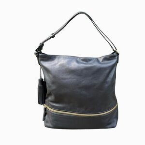 Margot black leather purse bag